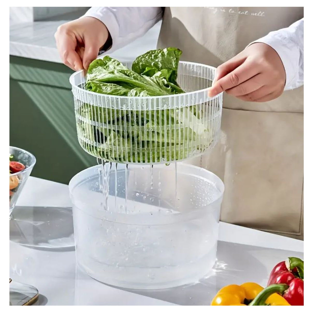 Centrifugador Con Escurridor De Verduras