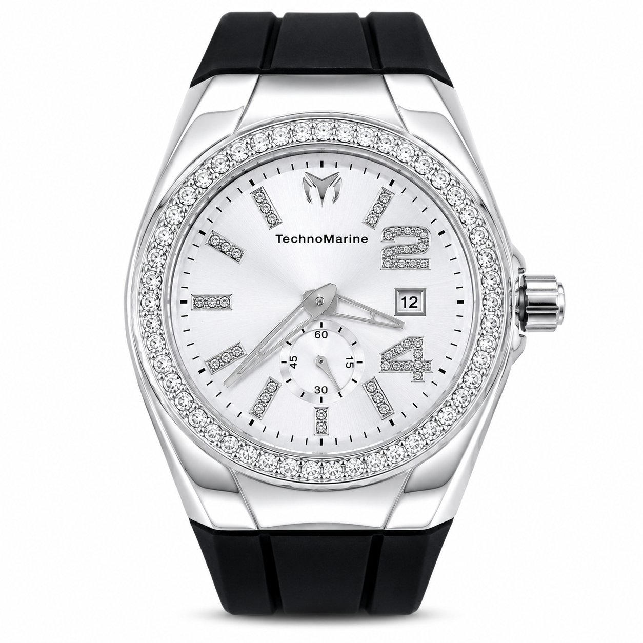 Reloj Tchn Piedras 005 Hombre Dorado y Plateado